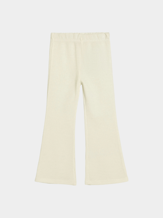 Kids Off White Flared Pants (3yrs - 12yrs)