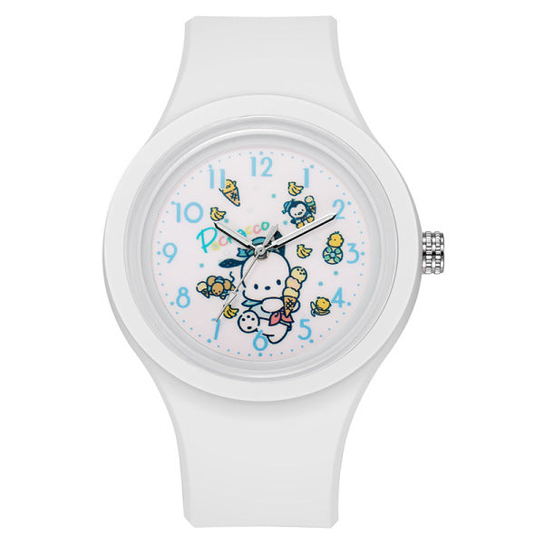 Kids Pochacco Silicone Watch - White