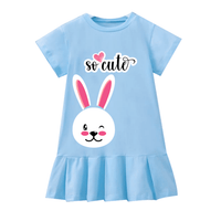 Kids Printed Blue Color Floral Dresses (6mths - 12yrs)