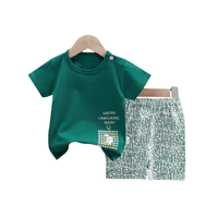 Kids Printed Green Color T-shirt Set (6mths - 12yrs)