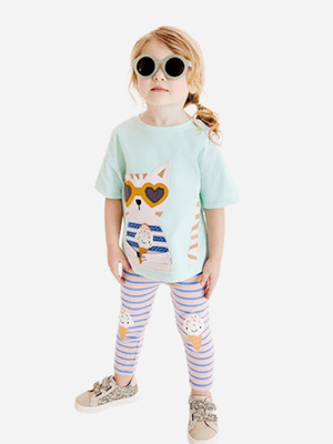 Kids Printed T-shirt & Pant Set (2yrs - 10yrs)