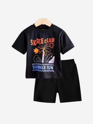 Kids Printed T-shirt & Pant Set (2yrs - 10yrs)