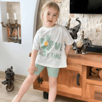 Kids Printed White Color T-shirt Set (6mths - 12yrs)