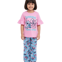 Kids Stitch Printed T-shirt & Pant Set (4yrs - 12yrs)