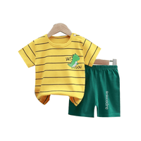 Kids Stripe Printed Yellow Color T-shirt Set (6mths - 12yrs)