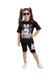 Kids Stylish Kuromi Printed T-shirt Set With Quater Pant (2yrs - 12yrs)