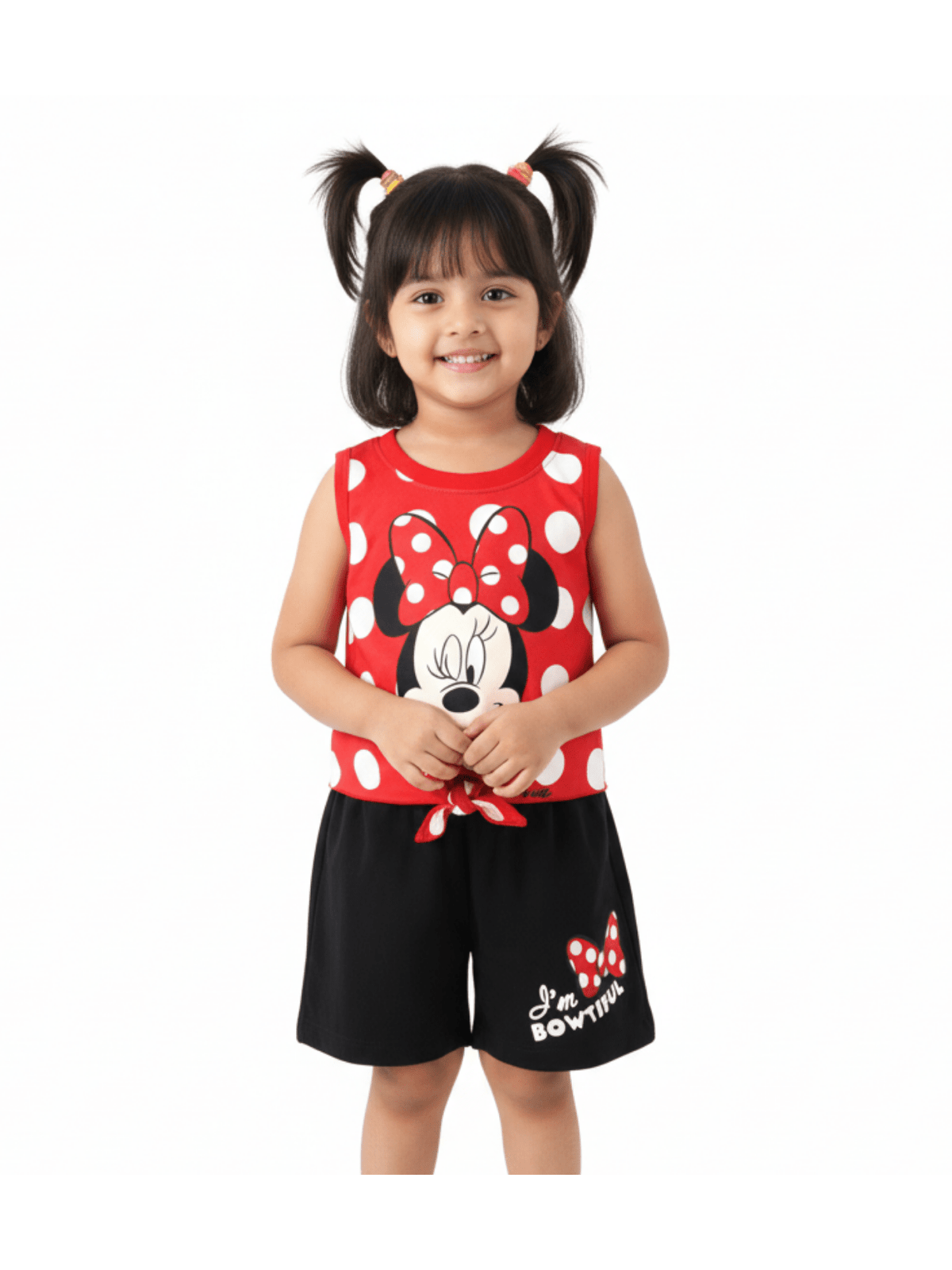 Kids Girls Minnie Mouse T-shirt & Shorts Set - View 2