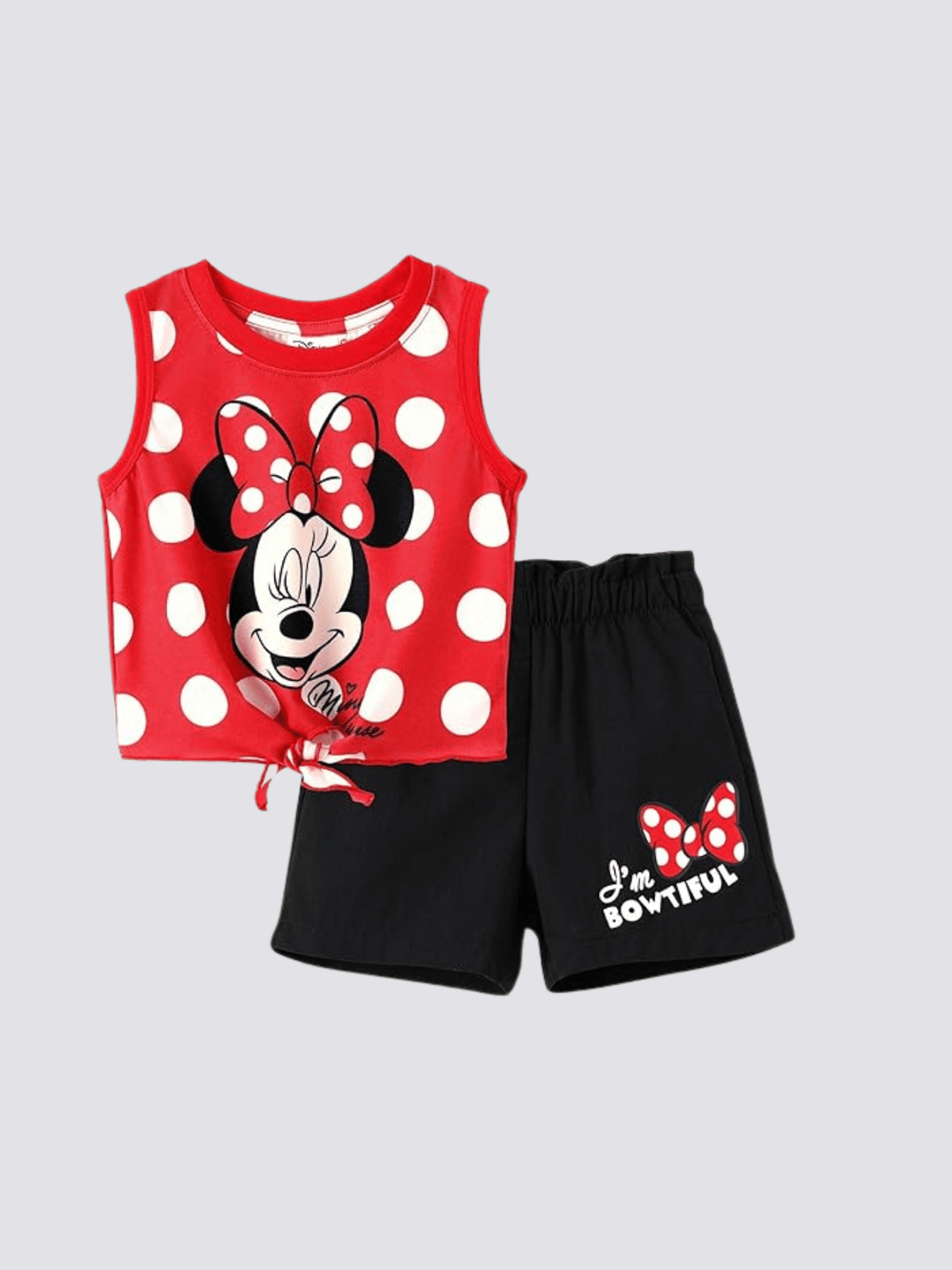 Kids Girls Minnie Mouse T-shirt & Shorts Set - View 3