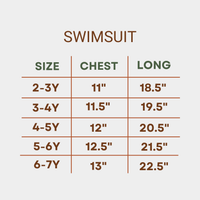 Kids' Two - Piece Abstract Wave Rash Guard Set – Blue/Orange (2 - 8years)