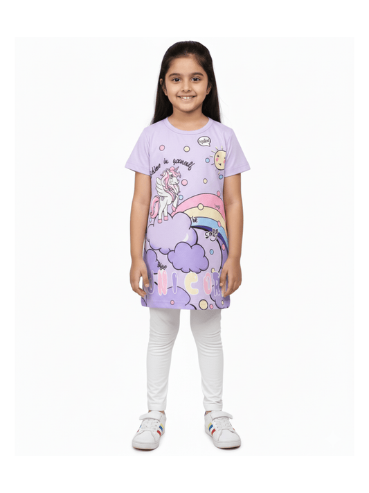 Kids Unicorn Floral Dress (6mths - 6yrs)
