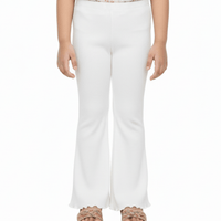 Kids White Flared Pants (3yrs - 12yrs)