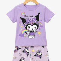 Kuromi Rainbow T-Shirt Set