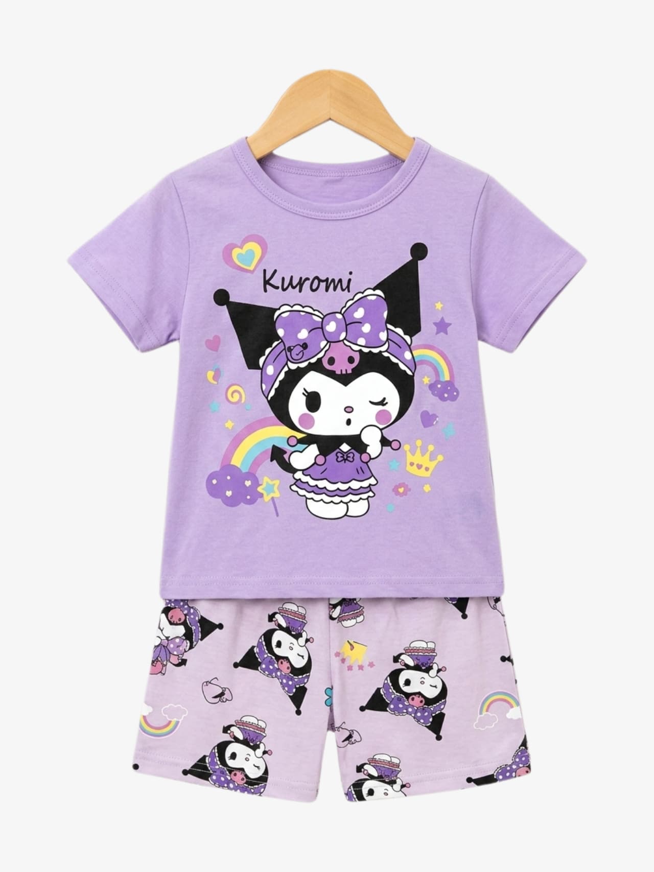 Kuromi Rainbow T-Shirt Set