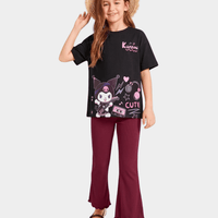 Kuromi Rocker Black T-shirt Set (3 - 12yrs)