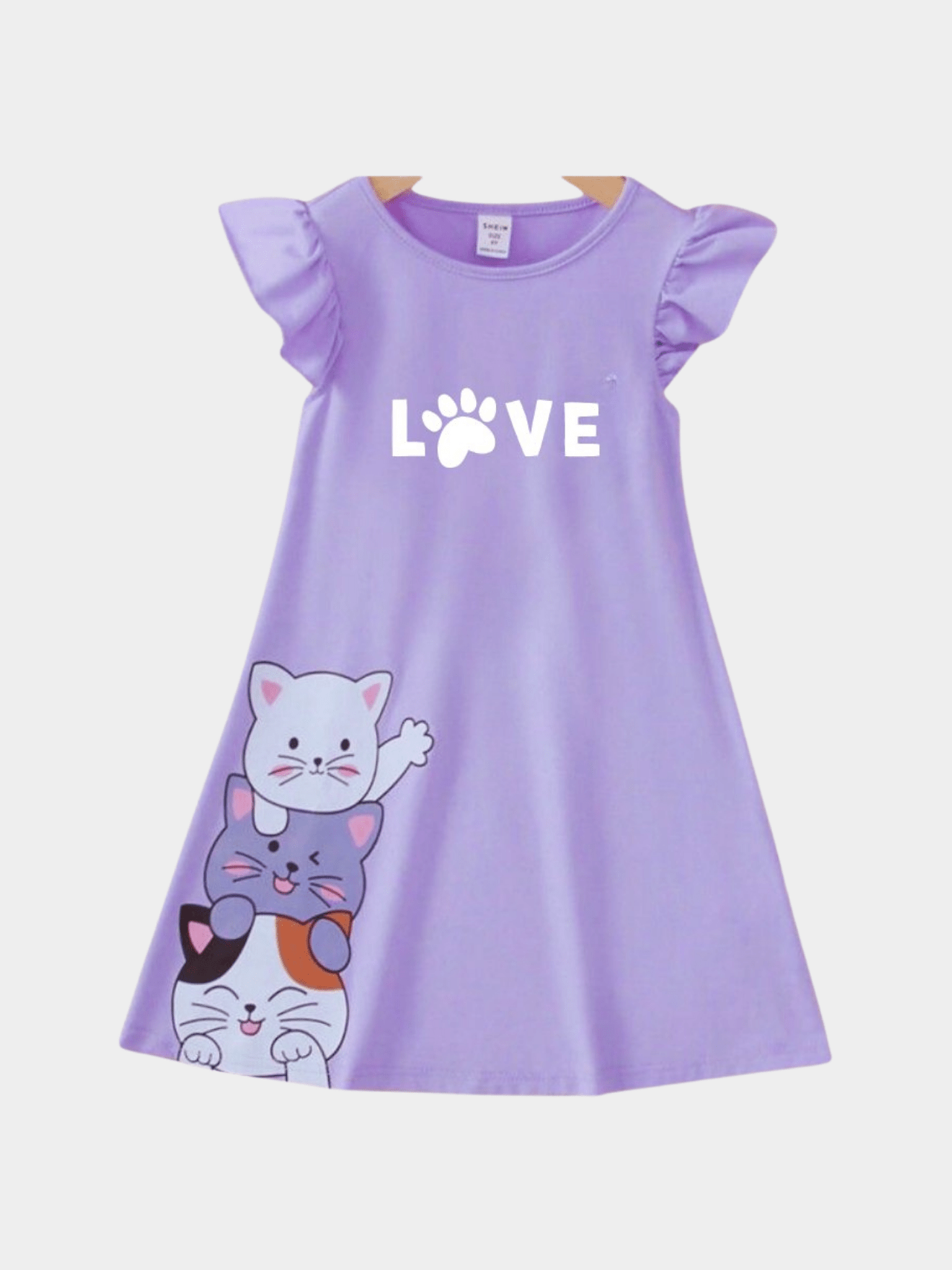 Love Floral Dress For Kid Girl (6mths - 6yrs)