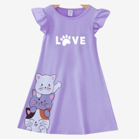 Love Floral Dress For Kid Girl (6mths - 6yrs)