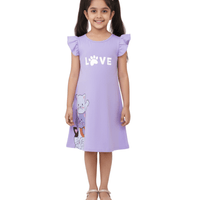 Love Floral Dress For Kid Girl (6mths - 6yrs)