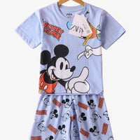 Mickey Mouse Blue T-Shirt Set