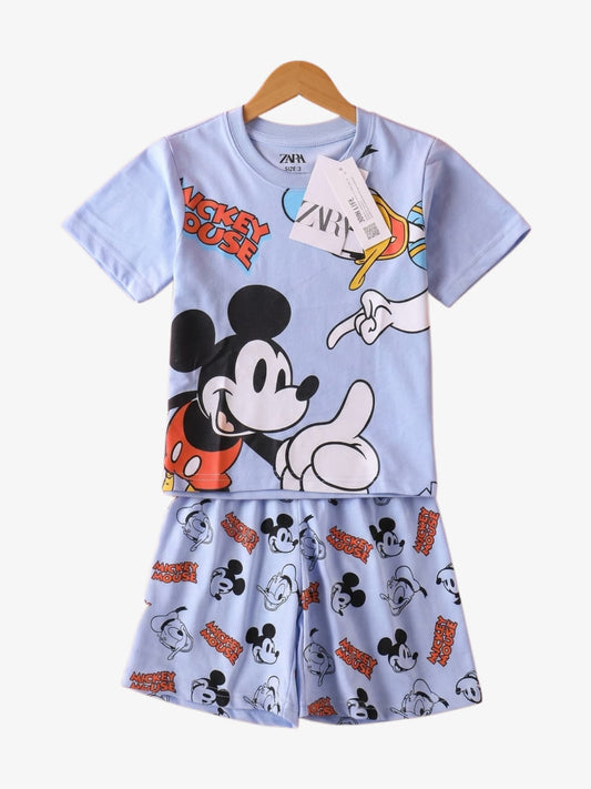 Mickey Mouse Blue T-Shirt Set