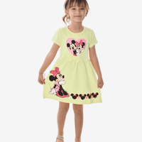 Minnie Mouse Floral Dress For Kid Girl (6mths - 6yrs)