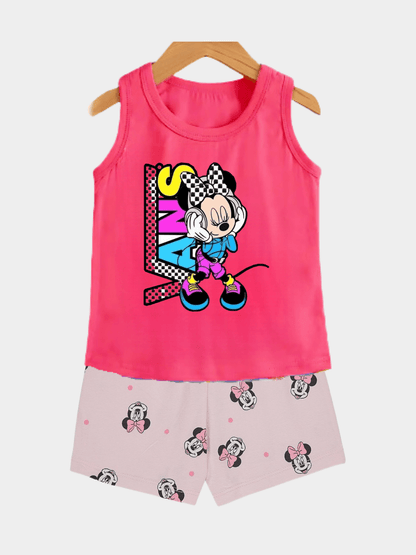 Minnie Mouse T-shirt Set For Kid Girl (6mths - 6yrs)