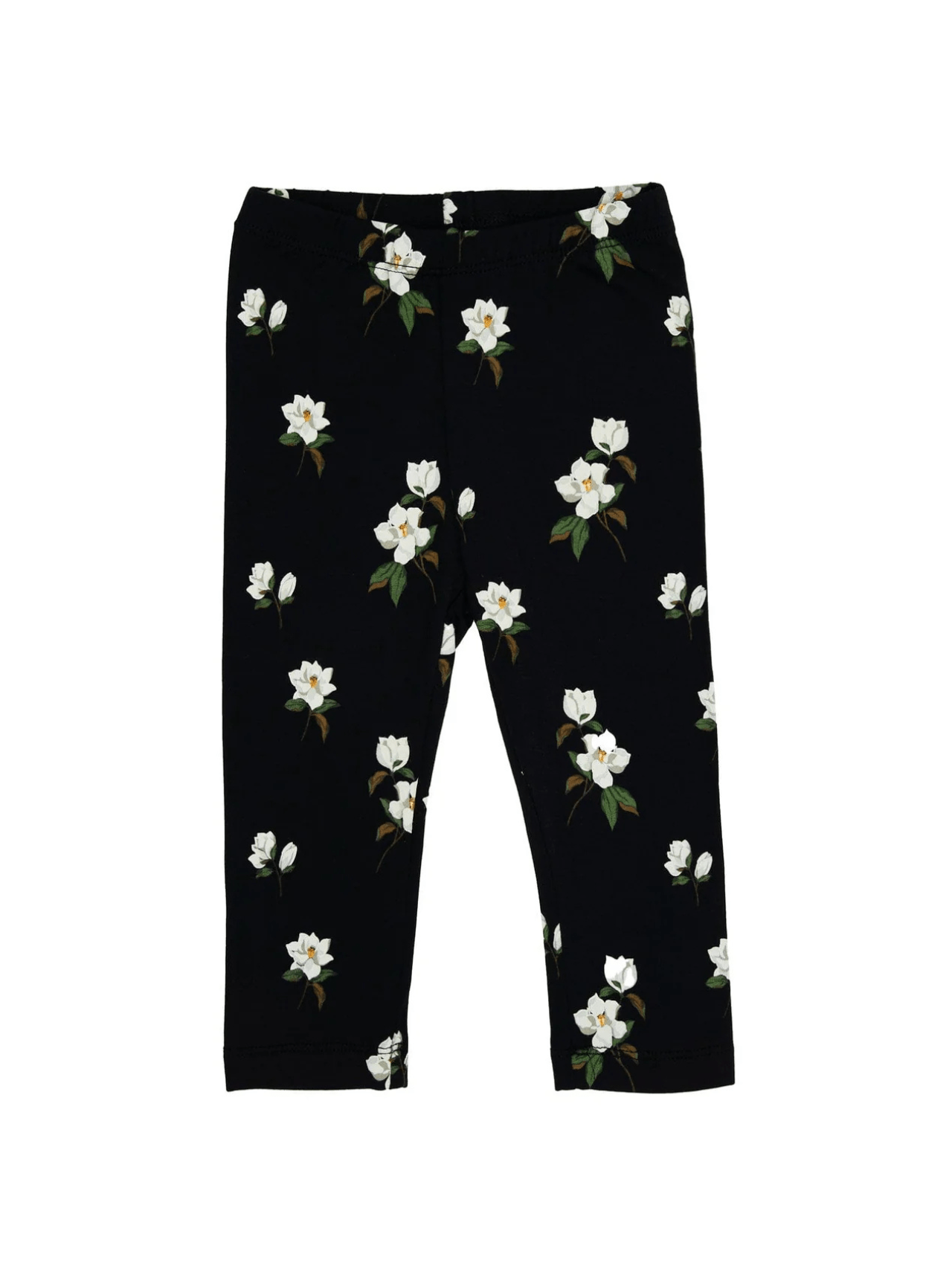 Monochrome Blossom Leggings For Kids