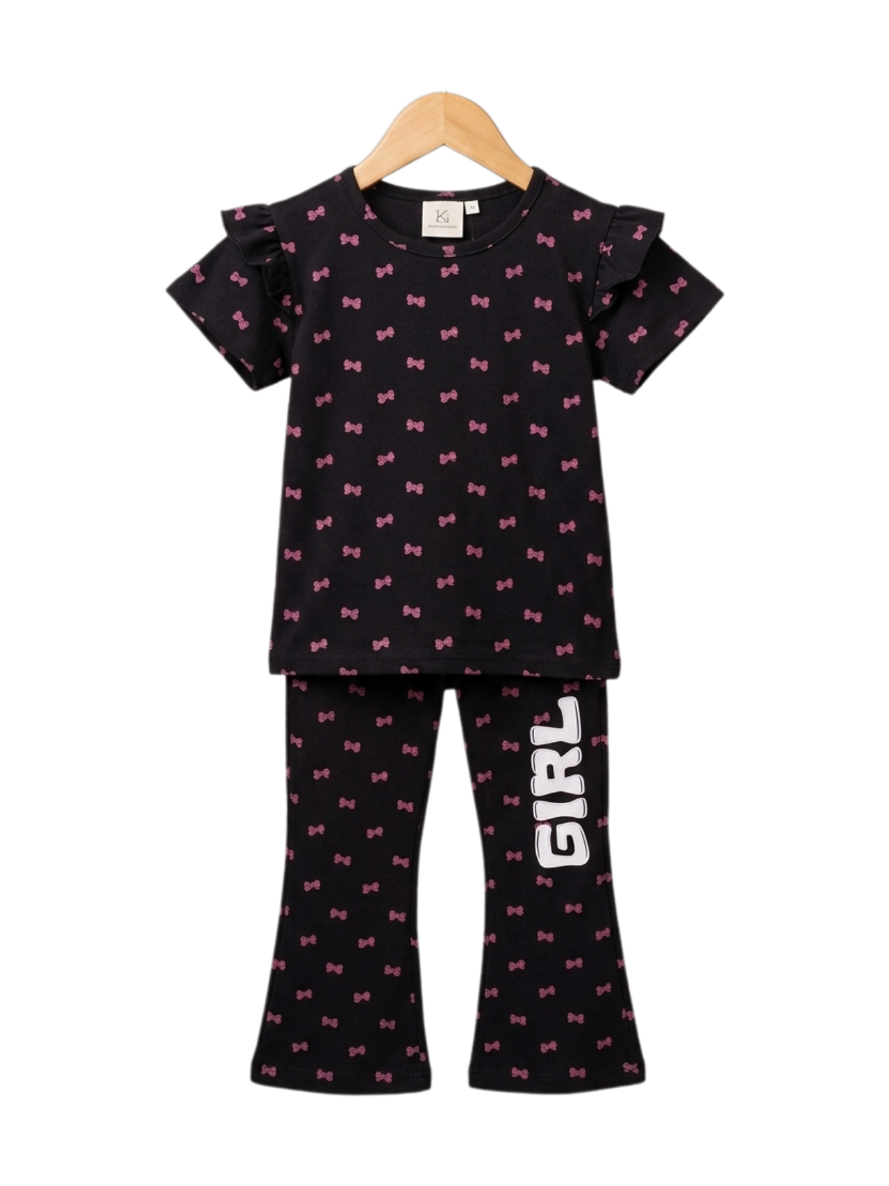 Cherry Bow Black Set