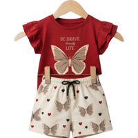 Be Brave Butterfly Red Set