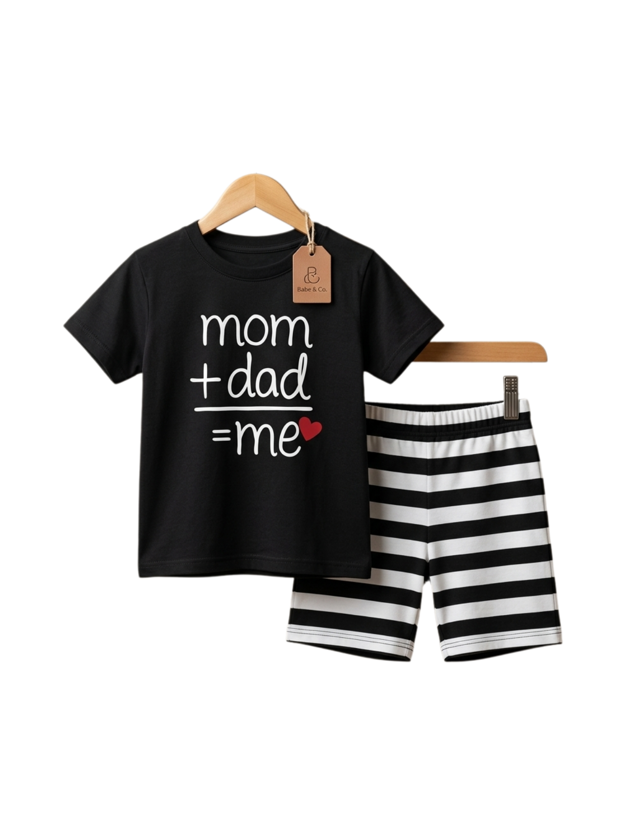 Mom Dad Me Tee Set