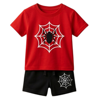 Spider Web Print Outfit Set