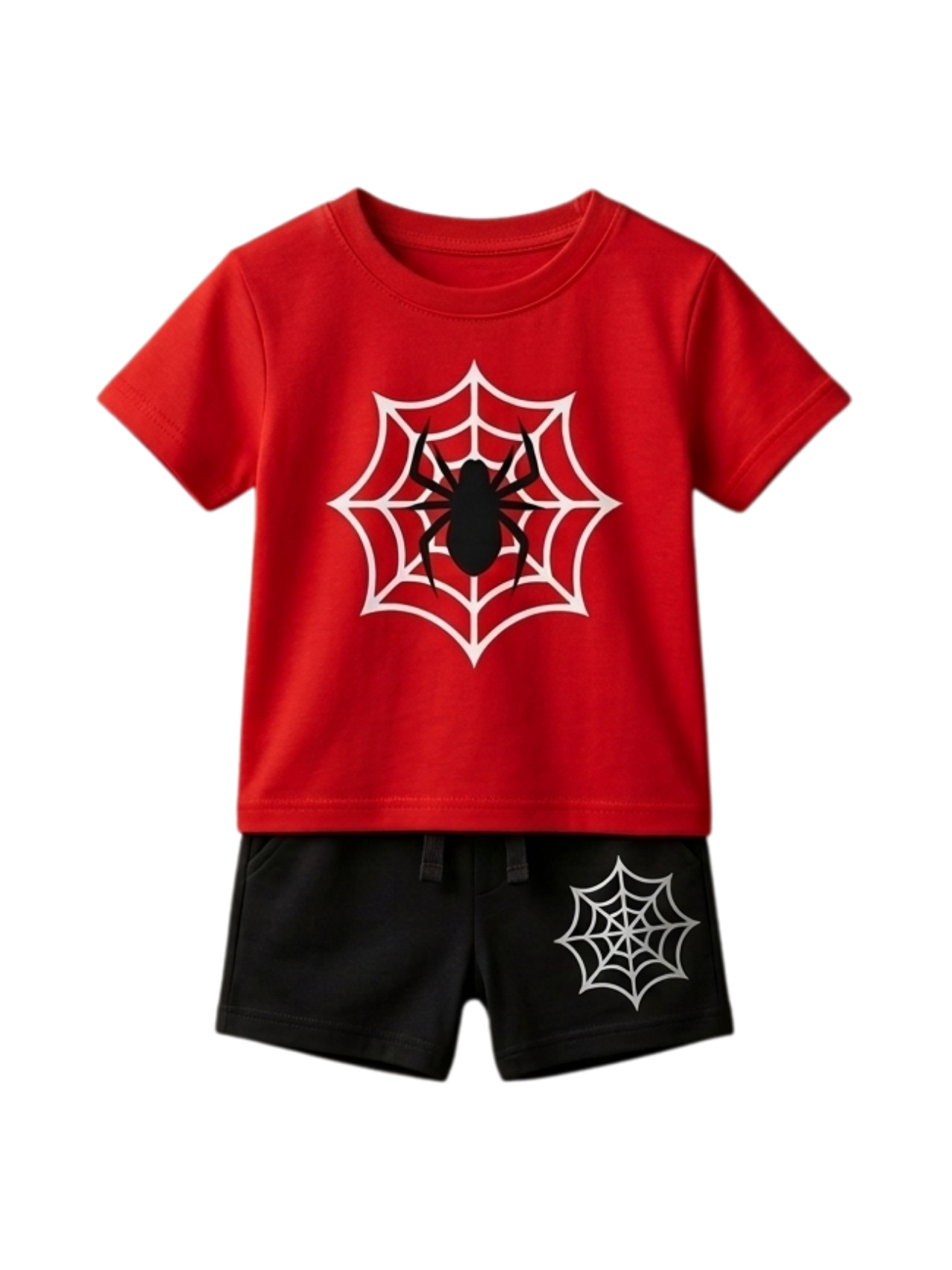 Spider Web Print Outfit Set