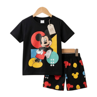 Cartoon Mouse Print Outfit Set