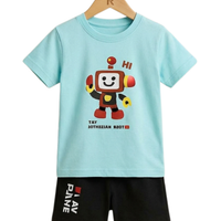 Robot Buddy Print Outfit Set