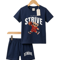 Basketball Bear Strive Print Outfit Set