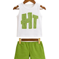 Tropical Summer Print Outfit Set