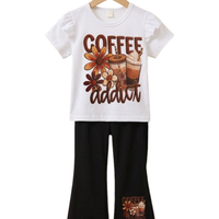 Coffee Addict Floral Outfit Set