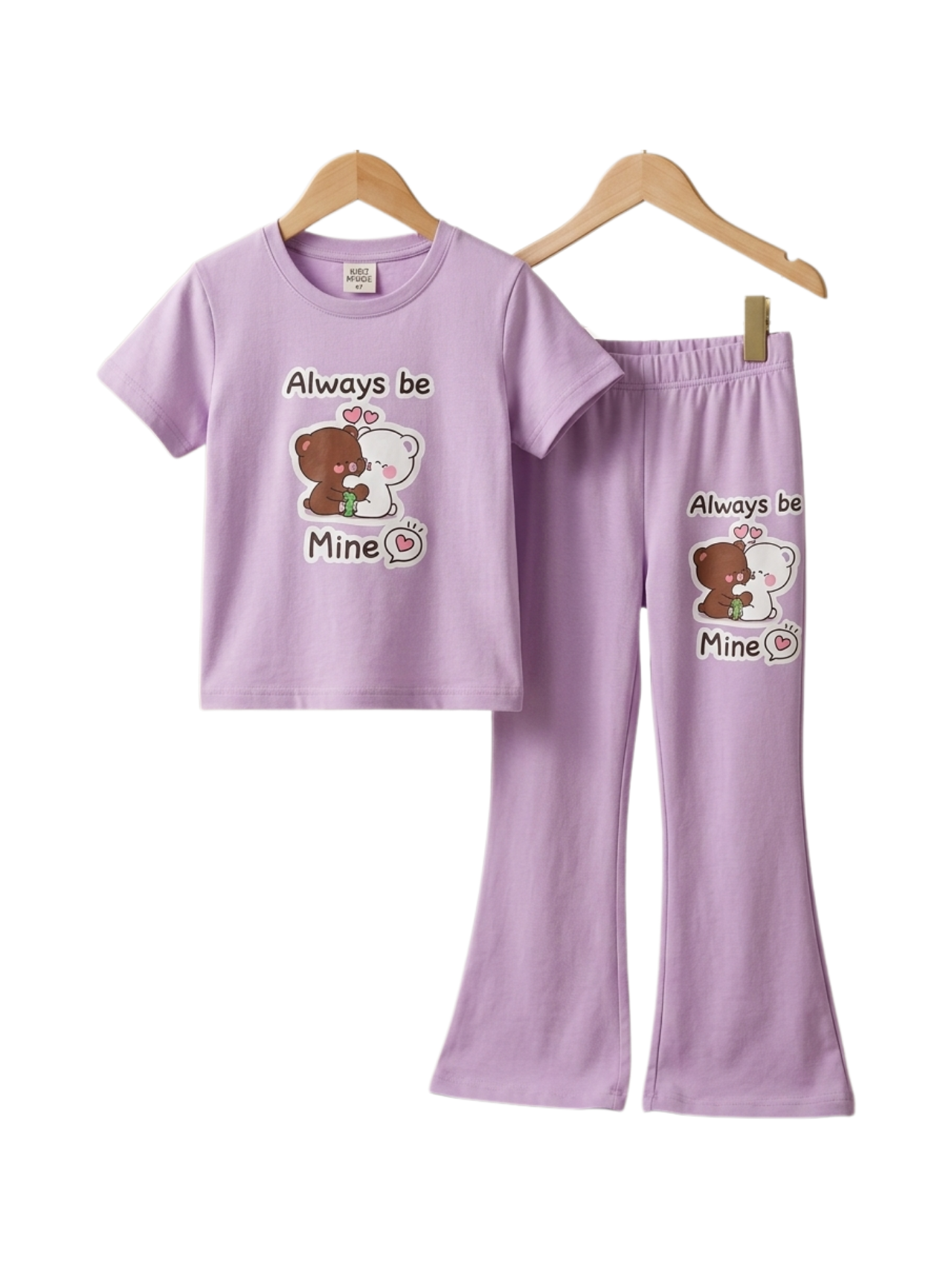 Bear Hug Print Outfit Set