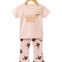Mama's Girl Bird Print Outfit Set