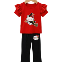 Witchy Cat Halloween Outfit Set