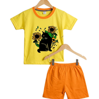Sunflower Cat Tee Set
