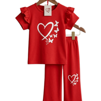 Red Heart & Butterfly Outfit Set