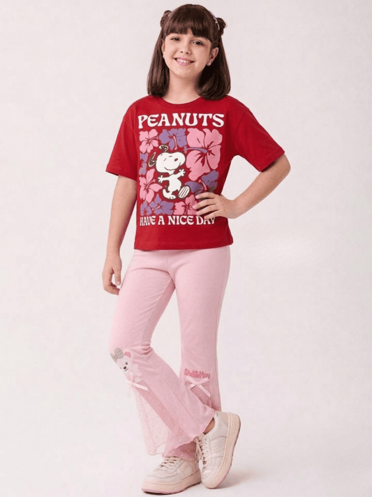 Penuts Long Pyjamas - Red