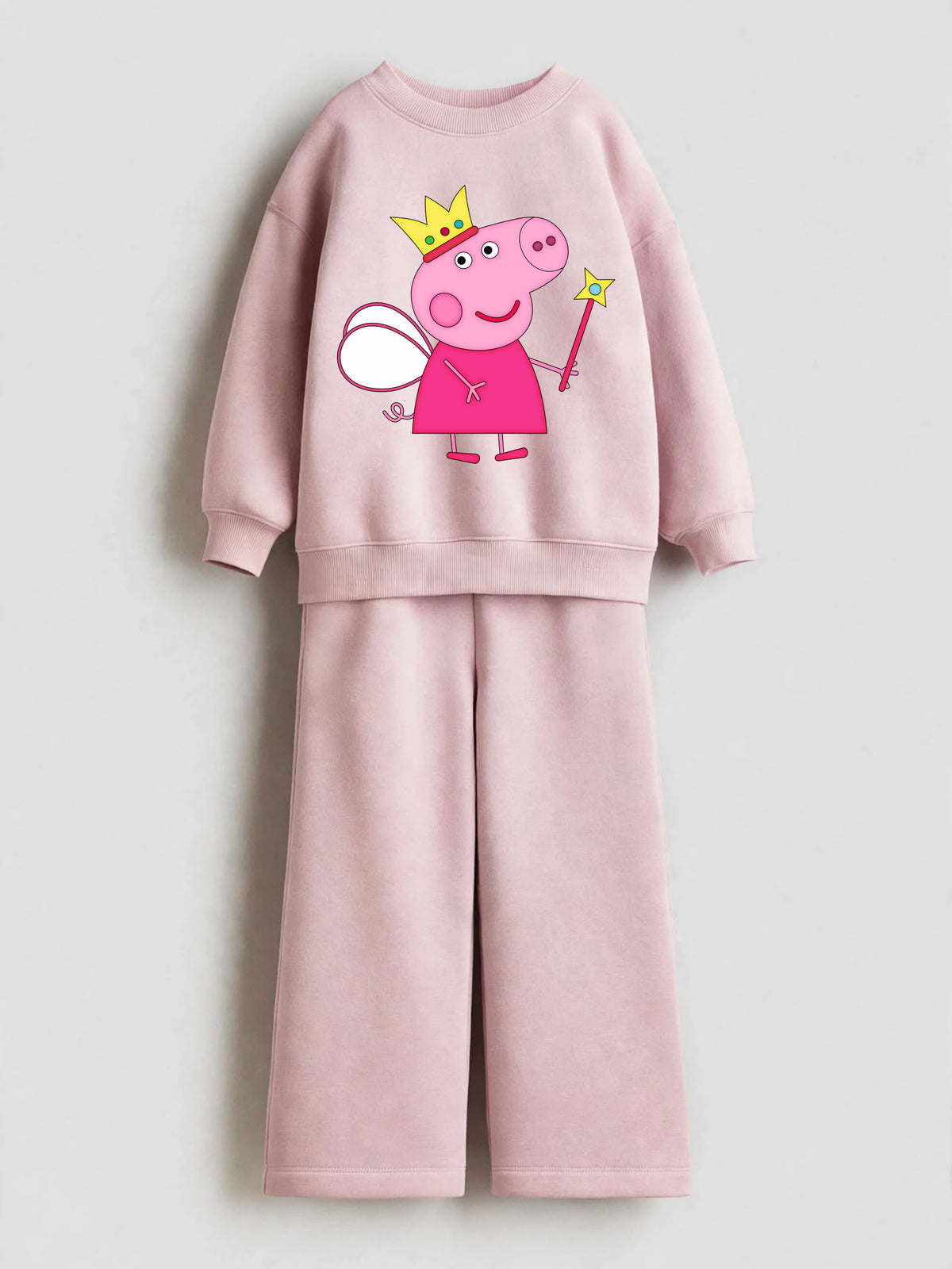 Peppa Pig Fairy Princess Sweatshirt & Wide-Leg Pants Set - Pink