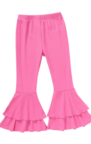 Pink Cascade Ruffle Bottoms For Kids