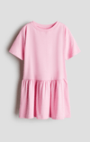 Pink Petal Ruffle Tee For Kids