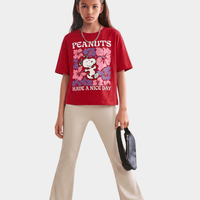 Red Peanuts Snoopy Floral Flare Set (3 - 12yrs)