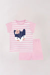 Roshkosh 2pcs Cat Printed T-shirt Set For Girls