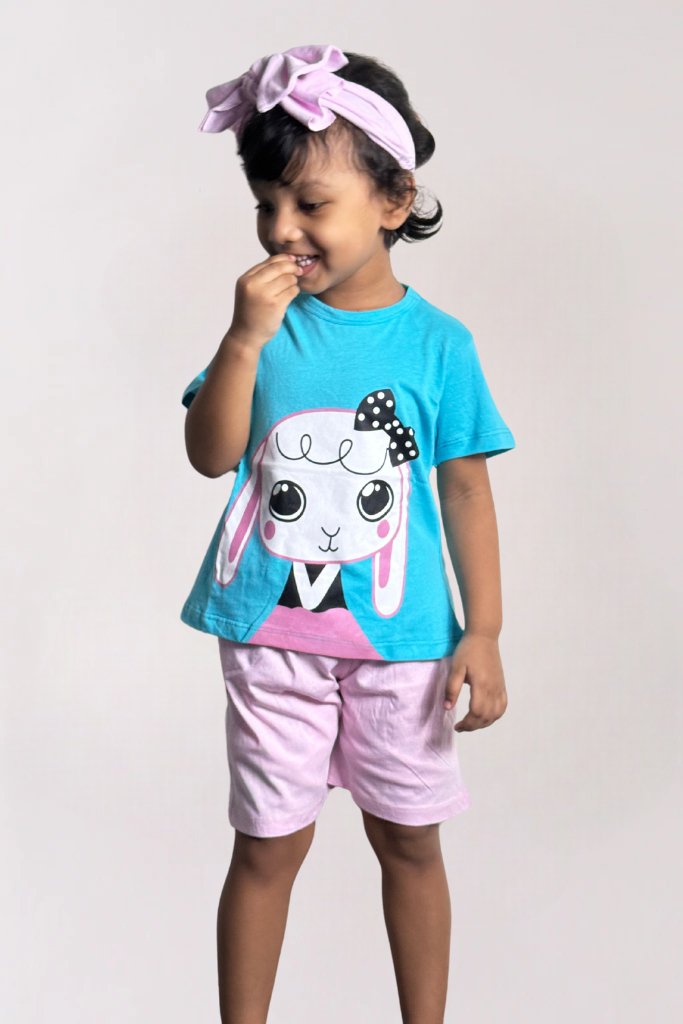 Roshkosh 2pcs Doll Printed T-shirt Set For Girls