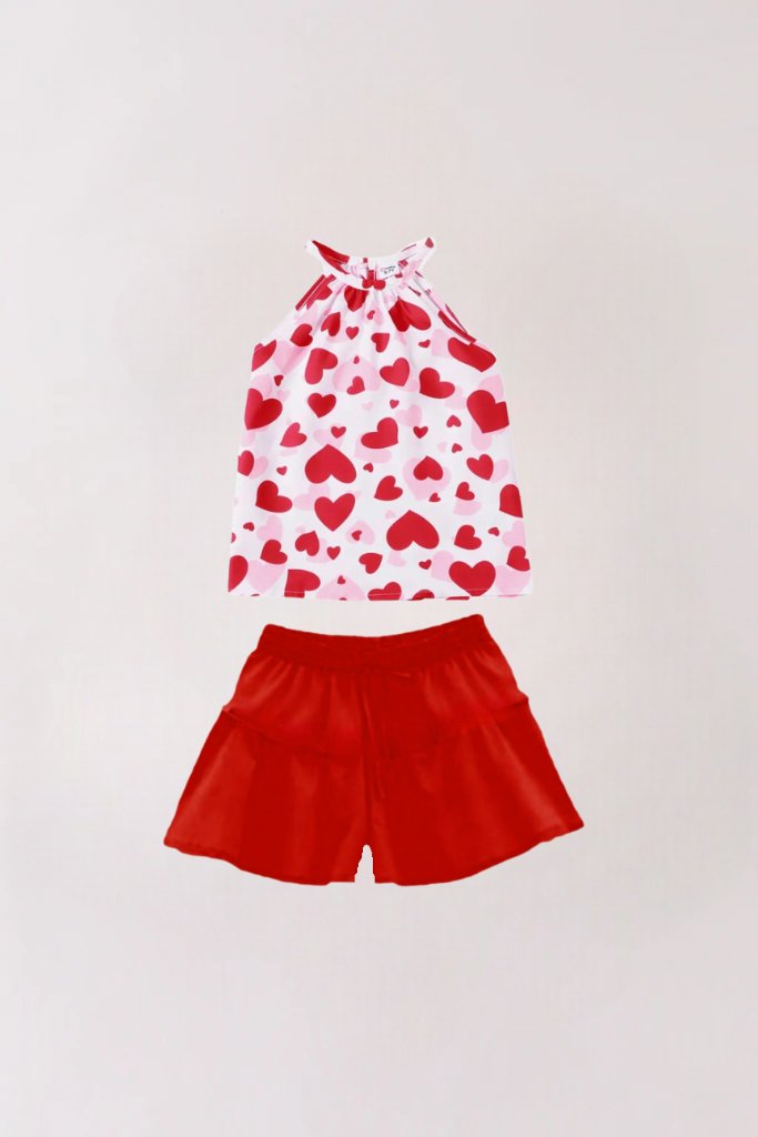 Roshkosh 2pcs Love Printed Stylish Set