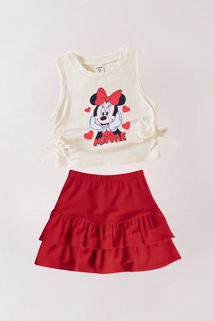 Roshkosh 2pcs Minnie Mouse Printed Skirt Set